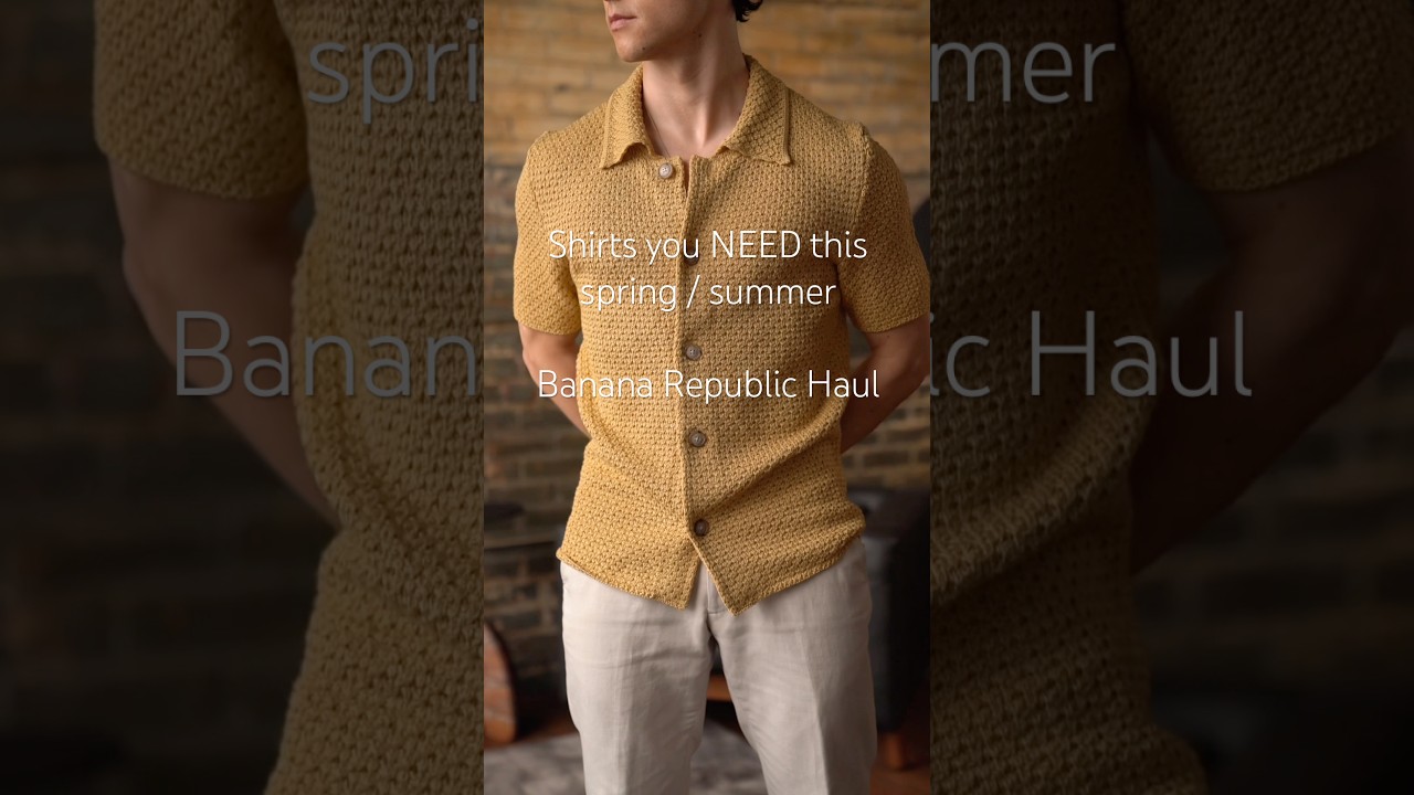 Banana Republic 2025 Spring Summer Shirt Haul 👕| #mensfashion #mensstyle #mensoutfit #fashion