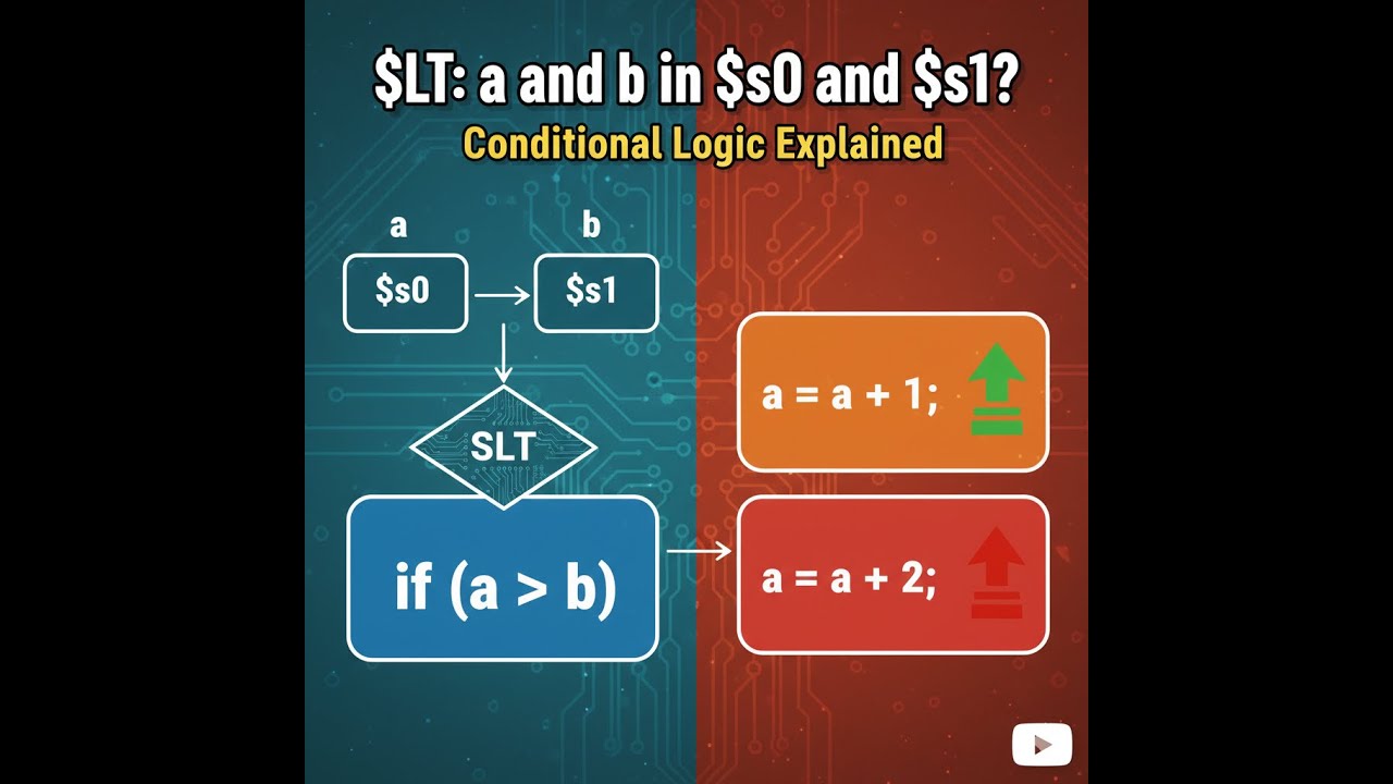 MIPS SLT Instruction: Conditional Logic Explained (If-Else in Assembly)