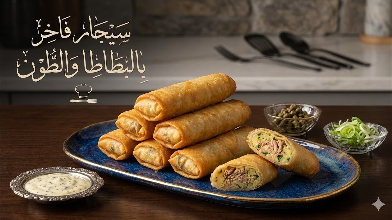سيكار بالبطاطا والطون لديد مقرمش بطريقة جد سهلة من اروع مايكون