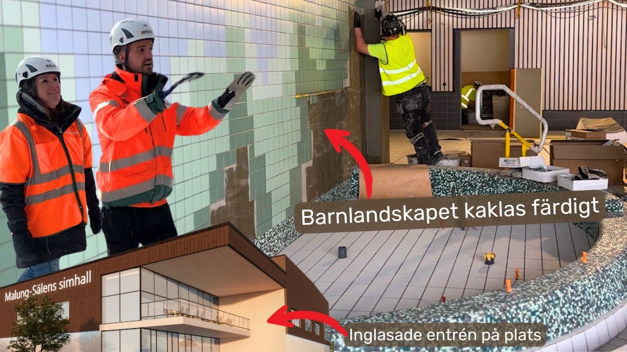 Simhallsbygget: barnlandskapet växer fram