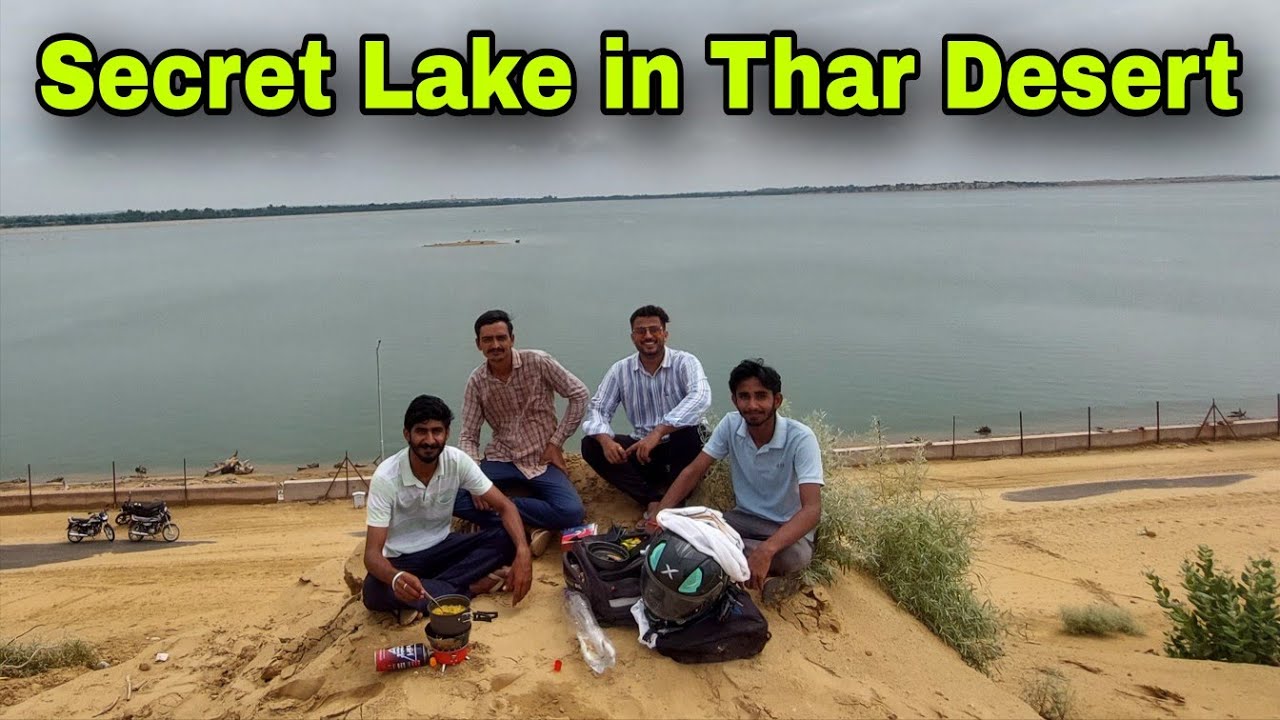 Motorcycle Trip to SECRET Monsoon Lake in Thar desert | Bikaner, Rajasthan 