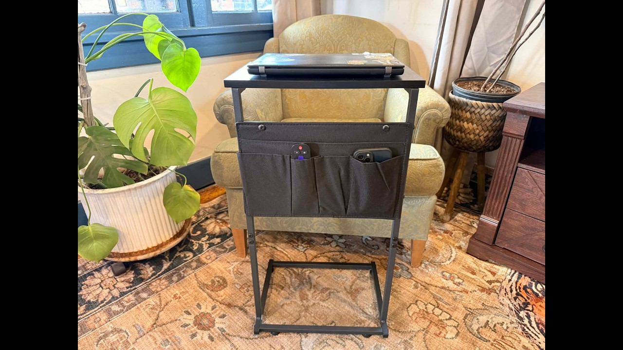 Such a practical and space saving end table!