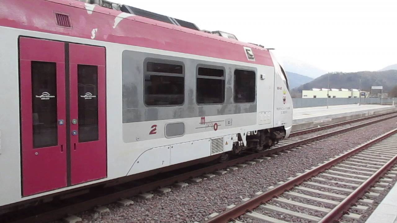 FERROVIE DEL TRENTINO - Arrivo  Regionele TN-Bassano in Stazione a Levico