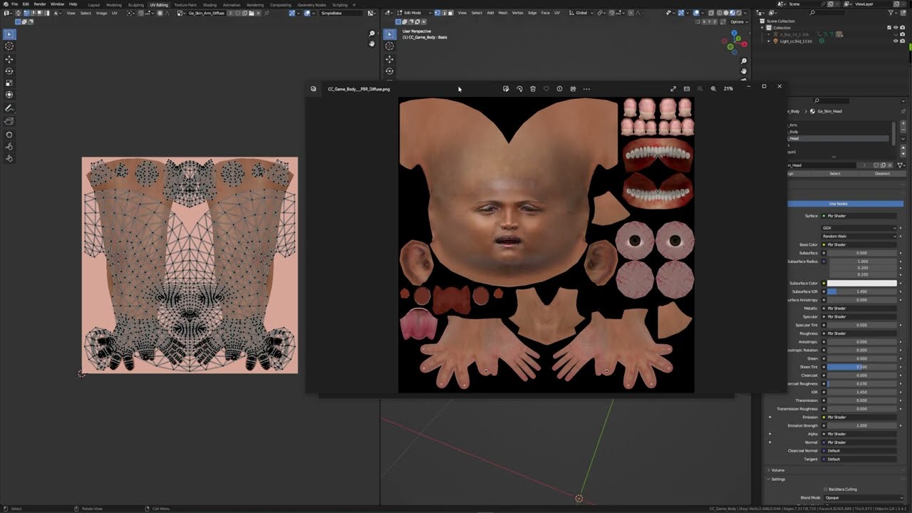 Character Creator 4 hands-on optimisation via Blender