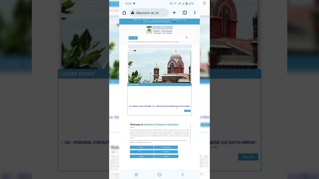 Madras University details # trending #students #madrasuniversity #latestvideo #exam #apply #madras