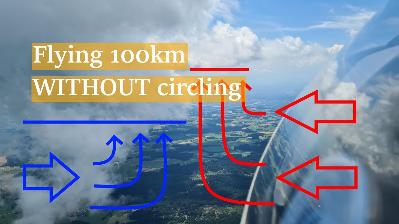 Flying 100km straight in a glider: soaring along a convergence zone
