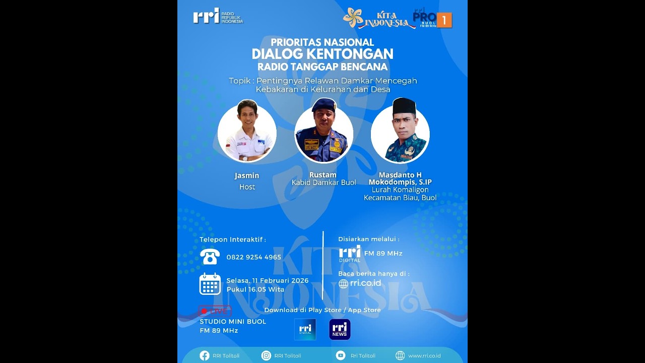 DIALOG KENTONGAN - PENTINGNYA RELAWAN DAMKAR MENCEGAH KEBAKARAN DI KELURAHAN DAN DESA