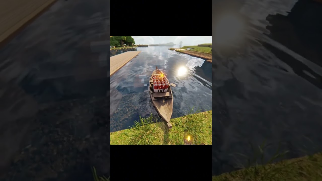 Realistic Whirlpool in Minecraft RTX