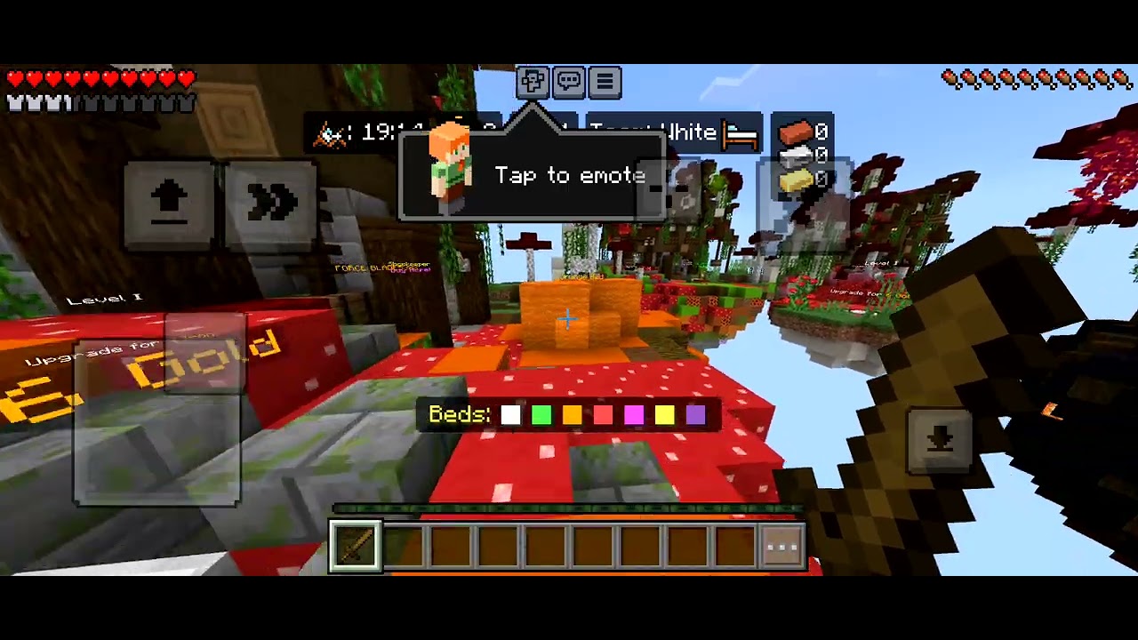Bedwars Gameplay !!! Mobile GOD !!!