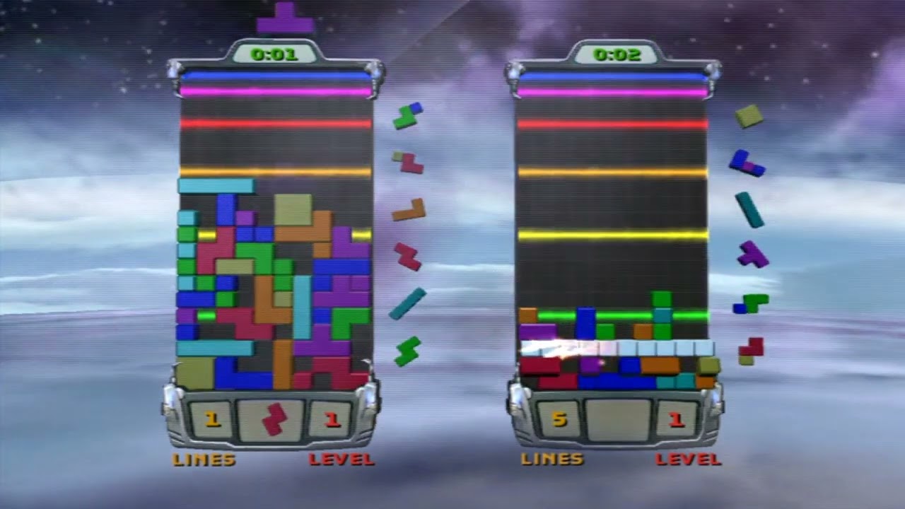 Tetris Worlds: Online Edition (Original Xbox) - Hot-Line Mode | Online Multiplayer Gameplay