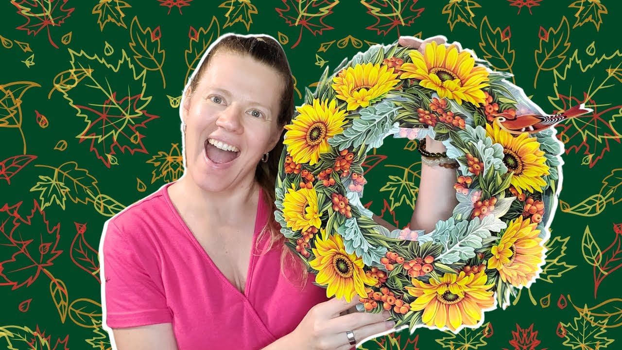 Best 3D Pop Up Greeting Card? Freshcut Sunflower Paper Wreath Life-Sized Card Review