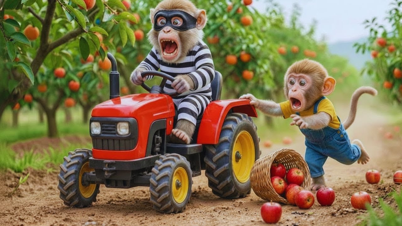 Dodo Monkey Tractor Rescue Turns CHAOTIC When a Baby Animal Is Trapped—His Smart Rescue Saves All