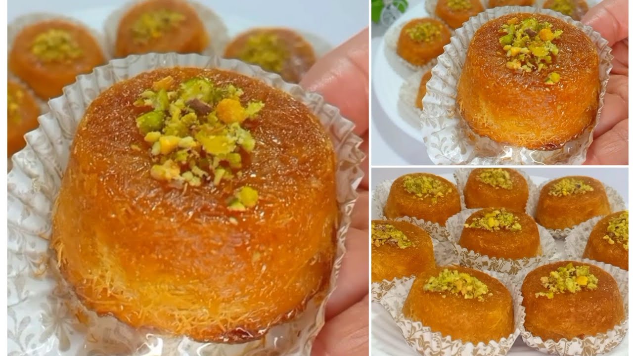 كنافه رمضان 🌙سهله وسريعه وسر اللوان الذهبي والقرمشه في مكون واحد بس 👌👌👌