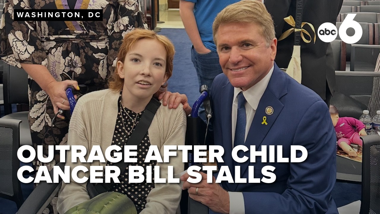 Outrage in Washington as child cancer bill stalls in the Senate after unanimous passage in the House