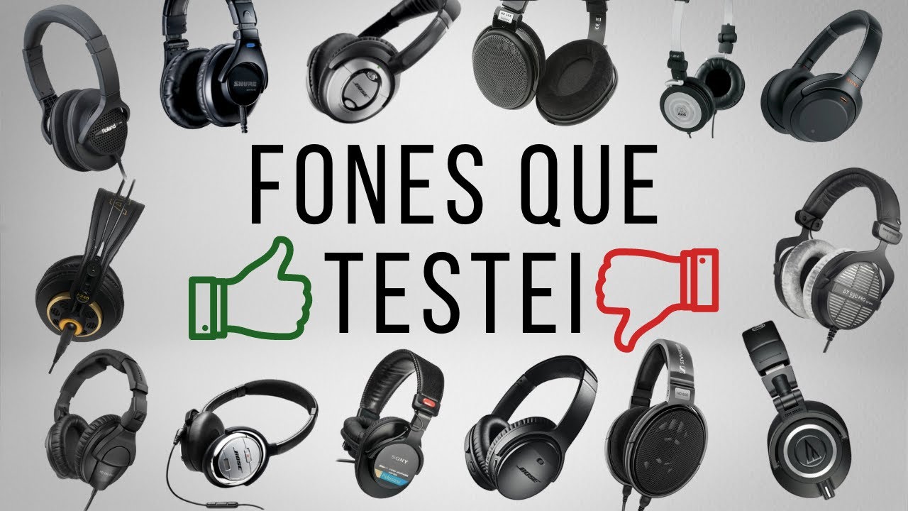 Som e conforto de 15 fones (direto ao ponto!)|SENNHEISER|AKG|SONY|SHURE|AT|BEYER|BOSE|ROLAND