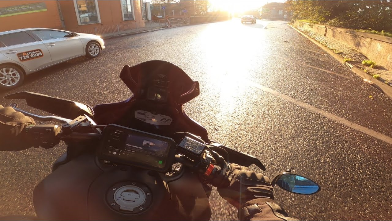 COLD WINTER DAY - RAW AUDIO - YAMAHA TRACER 700 / MT07 AKRAPOVIC 4K