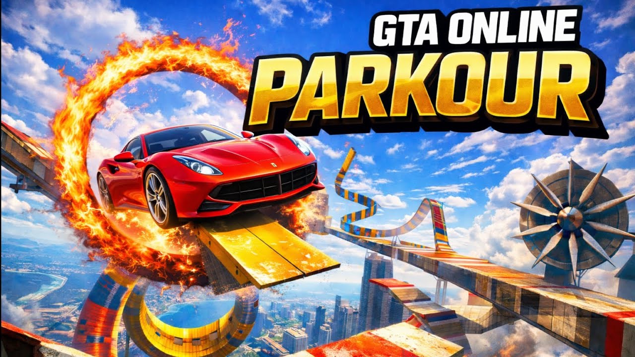 Only 0.00076% Wall-Ride Experts Can Complete This Impossible Car Parkour Race in GTA 5!