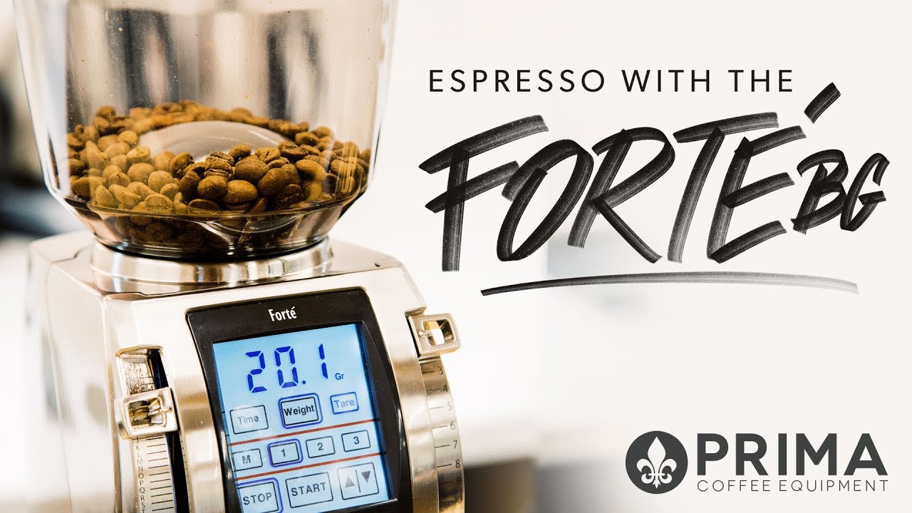 Espresso with the Baratza Forté BG