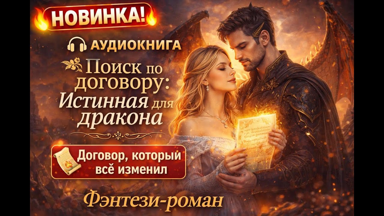 АУДИОКНИГА ПОЛНОСТЬЮ - Поиск по договору: Истинная для дракона | Фэнтези-роман | Аудиокнига  !!