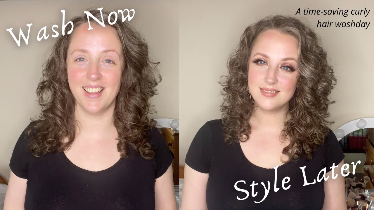 WASH NOW STYLE LATER - Wash and style your curly hair when it suits you and save time!!