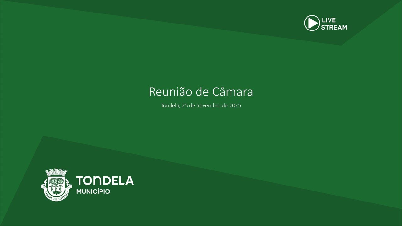Reunião de Câmara - 25 de novembro de 2025