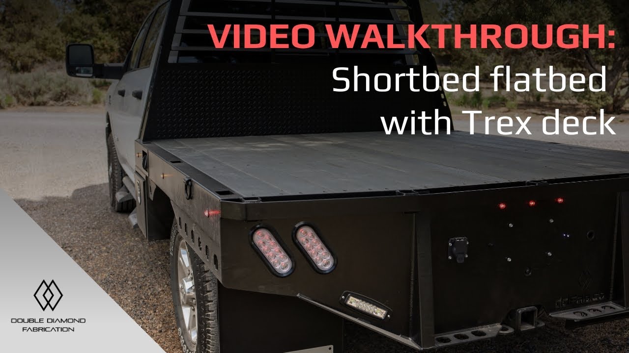 Flatbed Video Walkthrough: Shortbed Flatbed Build with Trex Deck