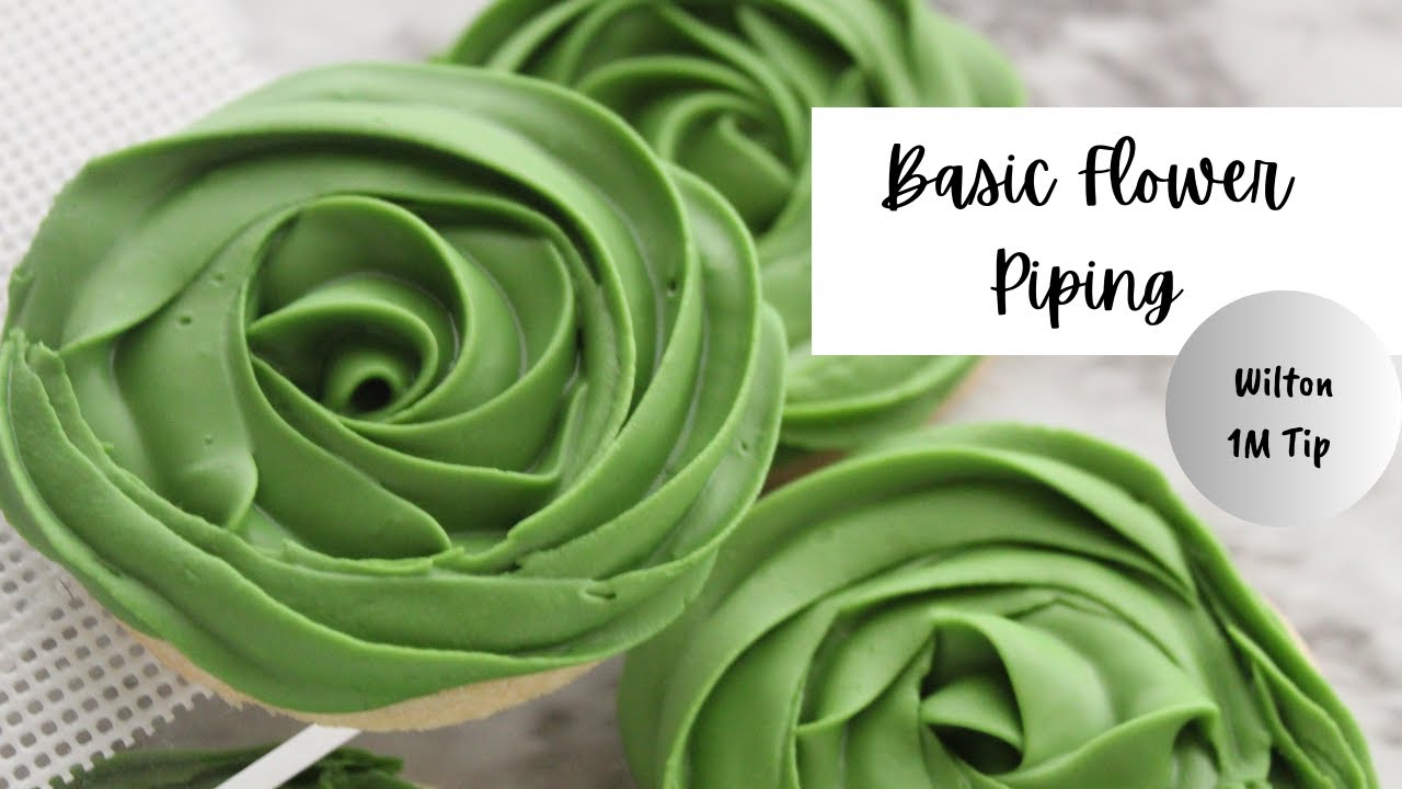 Basic Royal Icing Flower | Wilton 1M Tip #royalicing #edibleflowers