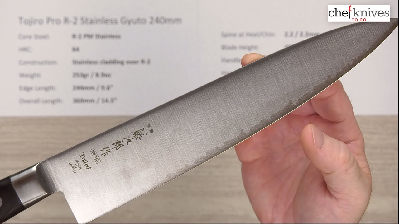 Tojiro Pro R-2 Stainless Gyuto 240mm Quick Look