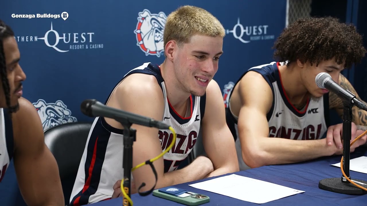 What Gonzaga's Adam Miller, Mario Saint-Supery, and Jalen Warley said after win against LMU