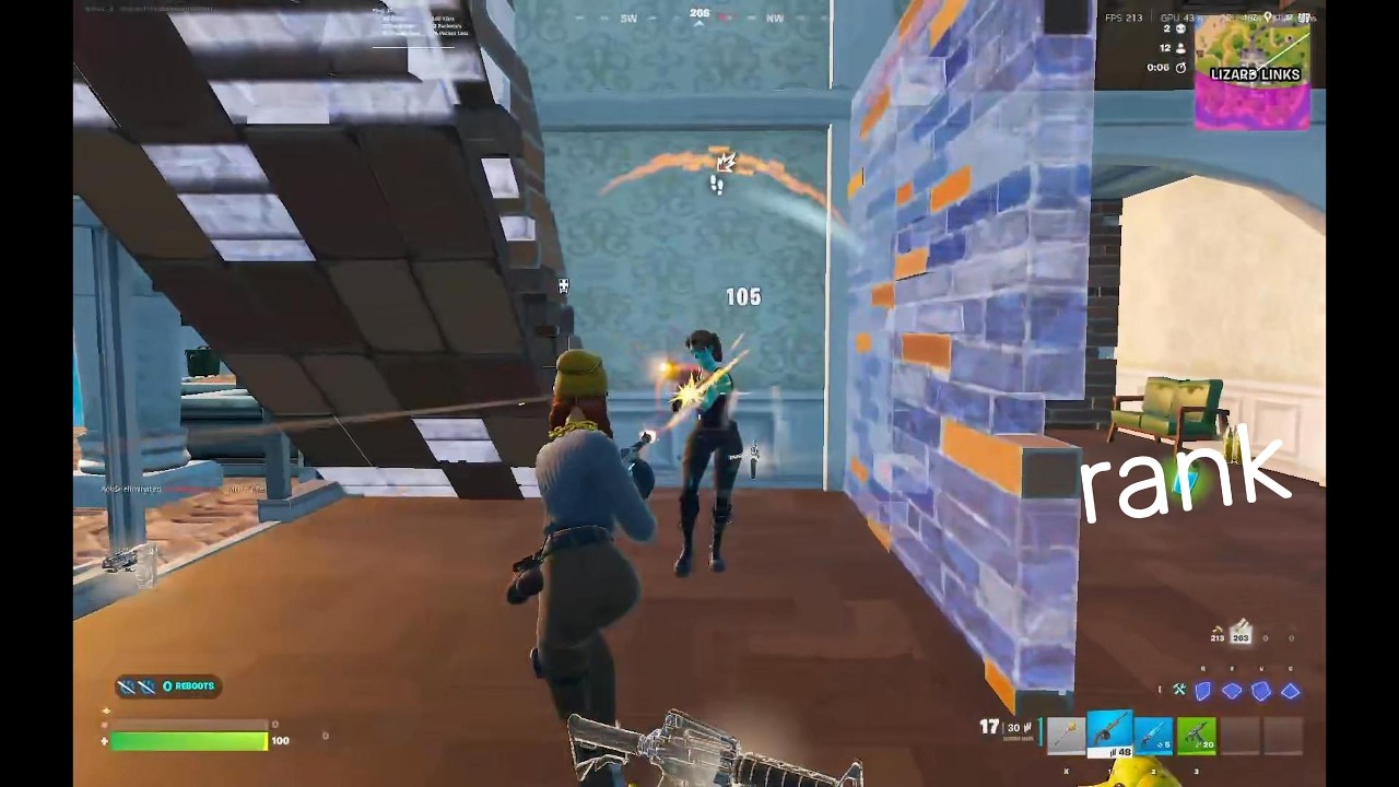ranking up on 280FPS FORTNITE I GOT 2 PLACE