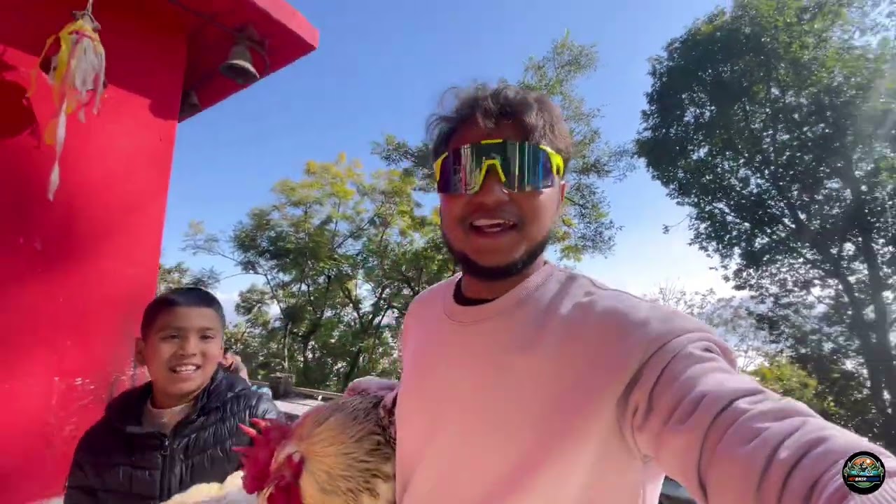 Chandi than darsan with mom ❤️ #NepBikerAshish #dailyvlog 