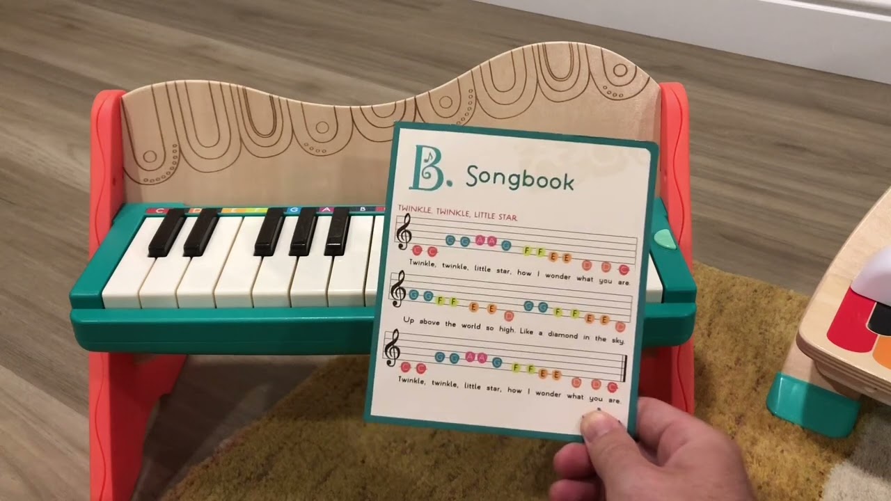 Review: Mini Maestro Toy Piano. B. toys Wooden Toy Piano - Mini Maestro