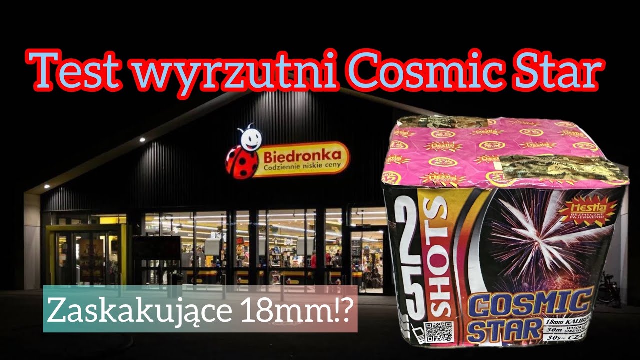 🎇Wyrzutnia Cosmic Star z Biedronki 🐞 szybki test 