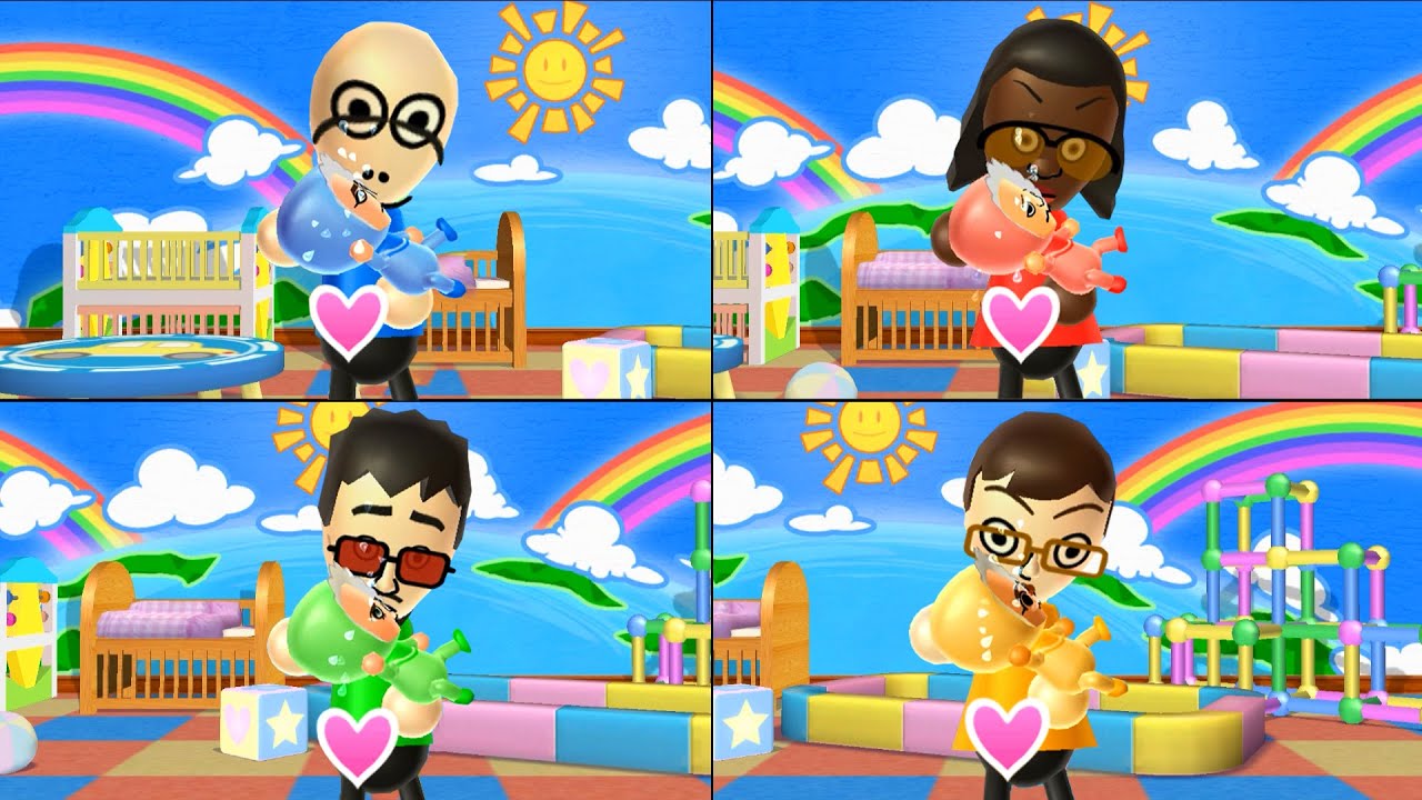 Wii Party U Minigames - Yoshi Vs Jackie Vs Akiara Vs Asami (Master Difficulty)