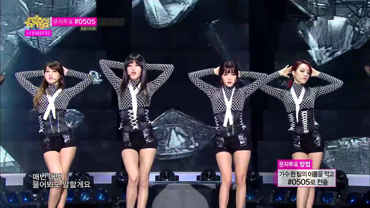 [HOT] Rainbow Blaxx - Cha Cha, 레인보우 블랙(재경,고우리,오승아,현영) - 차차, Show Music core 20140208