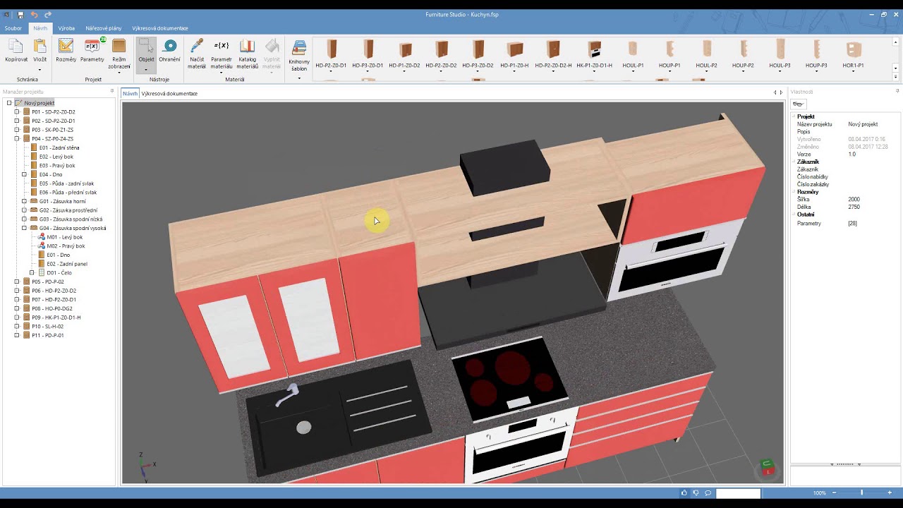 Lekce č.6 - Tvorba výkresové dokumentace: změna režimu zobrazení scény