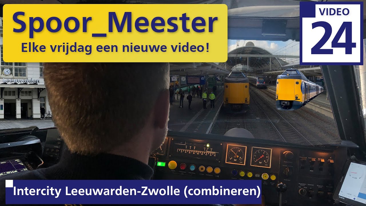 (4K) Cabview trein NS | Rij mee met de Intercity van Leeuwarden naar Zwolle + Combineren ICMm (24)
