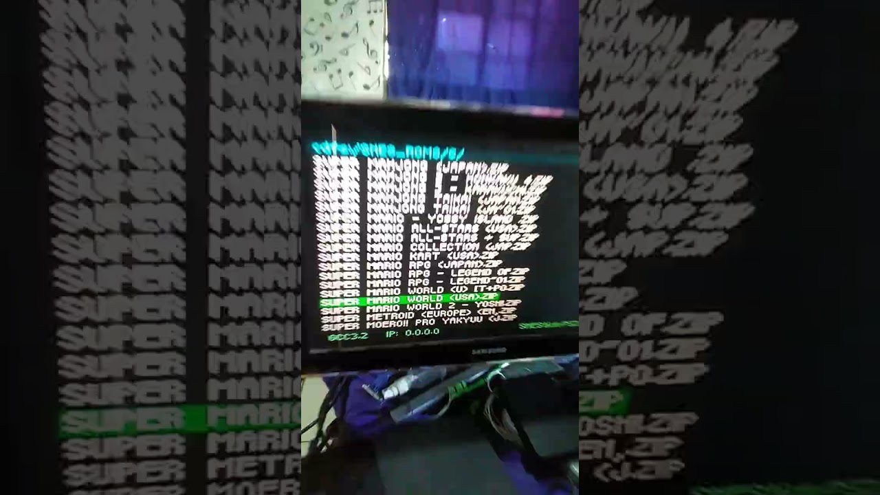 SNESticle rodando no DVD