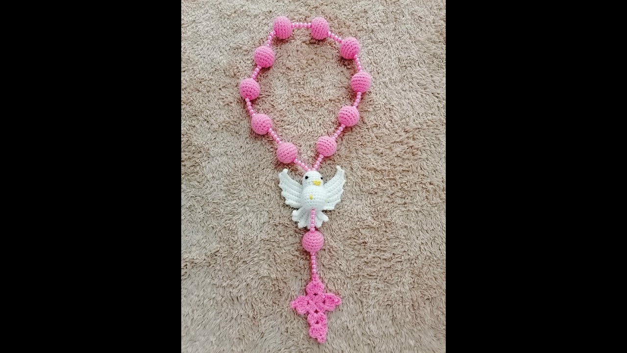 🕊📿🌈 rosario tejido a crochet 🕊📿🌈