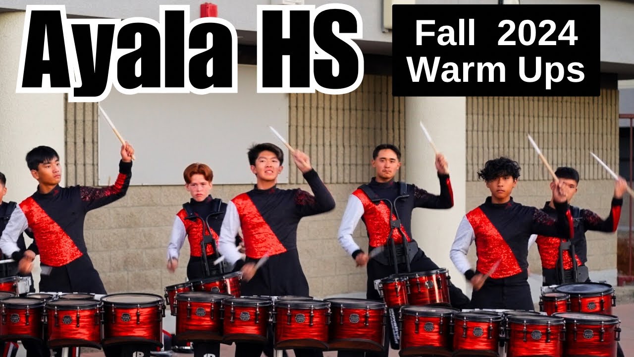 Ayala HS Drumline 2024 Warm Ups || 10/12 WBA Music In Motion
