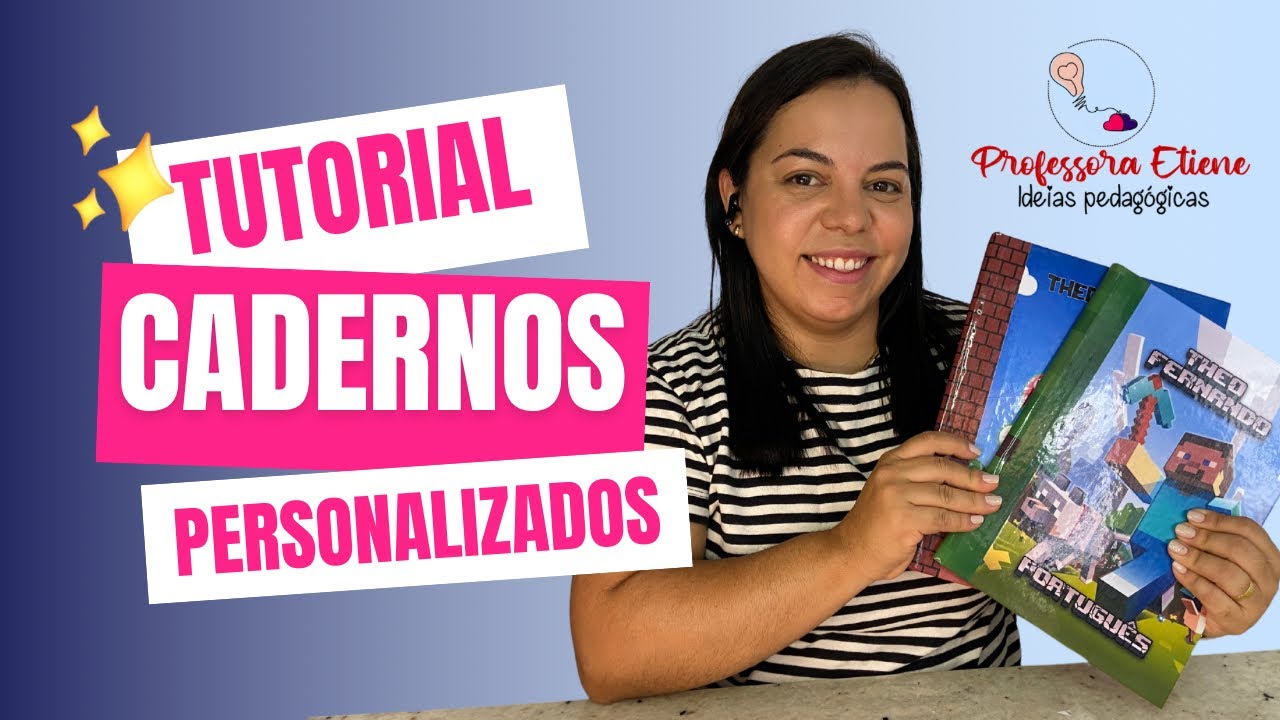 Caderno Brochura personalizado com papel fotográfico e adesivo vinil