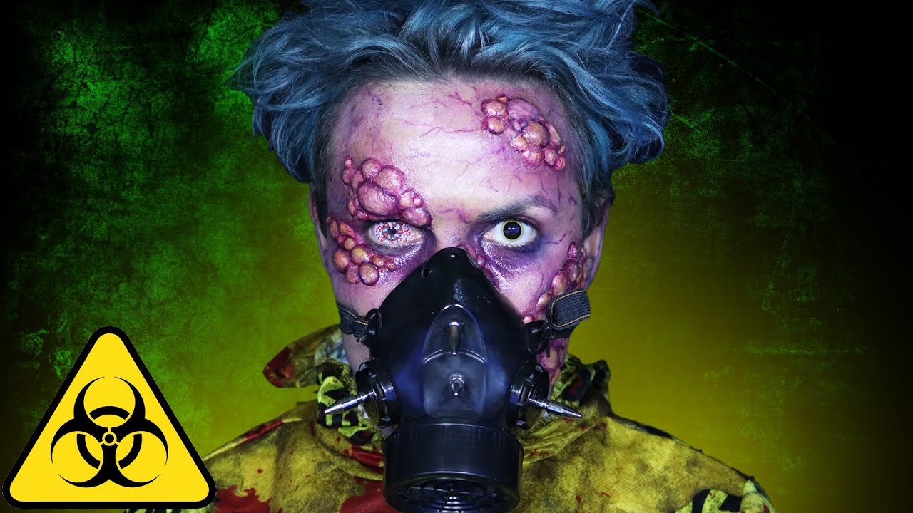 BIOHAZARD! - Radioactive Zombie! - Halloween Makeup Tutorial!
