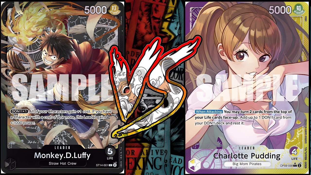 ST14 Black Luffy VS Pudding | One Piece TCG | OP08 Tournament Gameplay