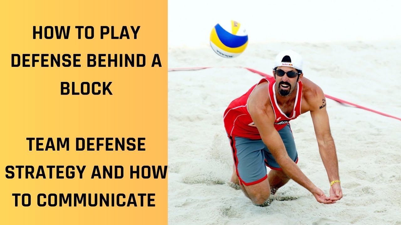 Beach Volleyball Defense (HOW TO PLAY DEFENSE BEHIND THE BLOCK)