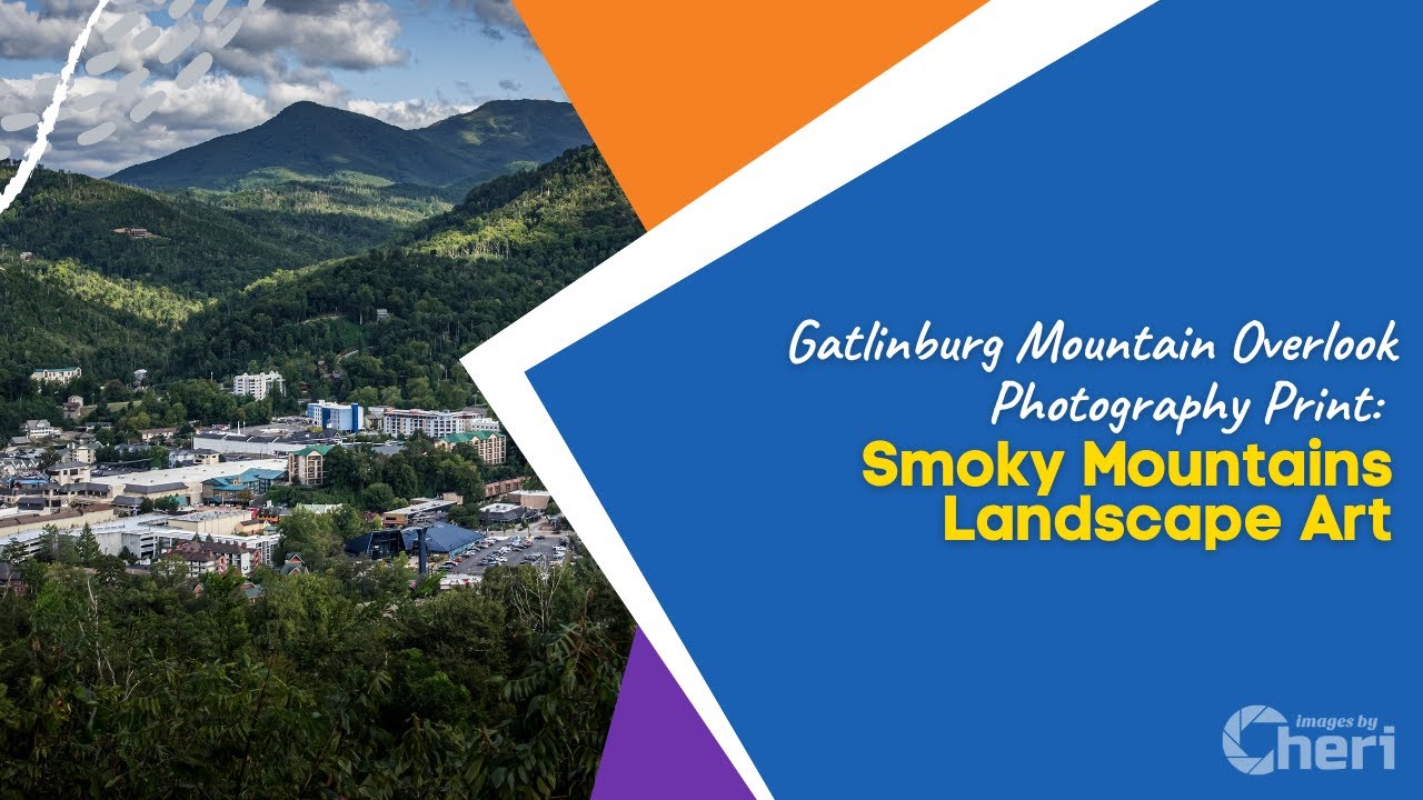 Gatlinburg Mountain Overlook Photography Print: Smoky Mountains Landscape Art