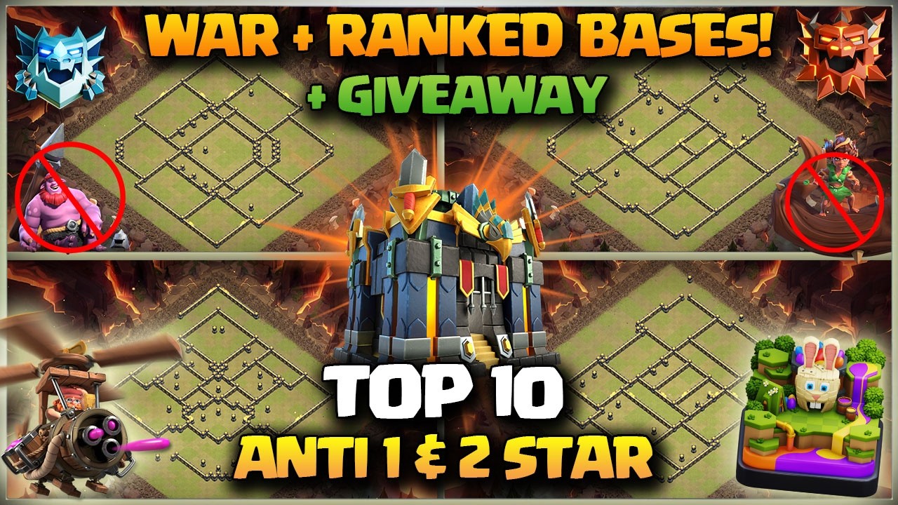 TOP 10 TH17 WAR BASE! New Th17 War + Th17 Legends Bases🔥Th17 Anti Thrower & Anti Root Rider Bases
