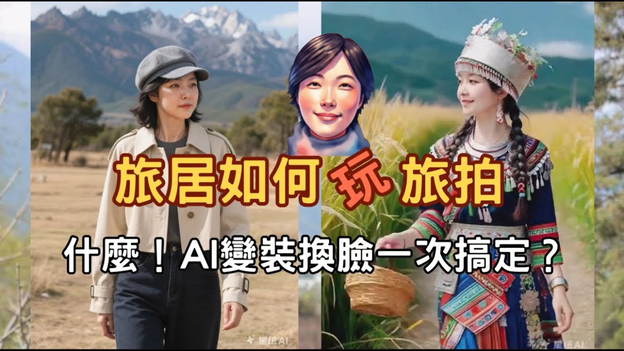【旅居麗江】旅居如何玩旅拍，什麼 ! AI變裝換臉一次搞定？還能讓照片動起來 !