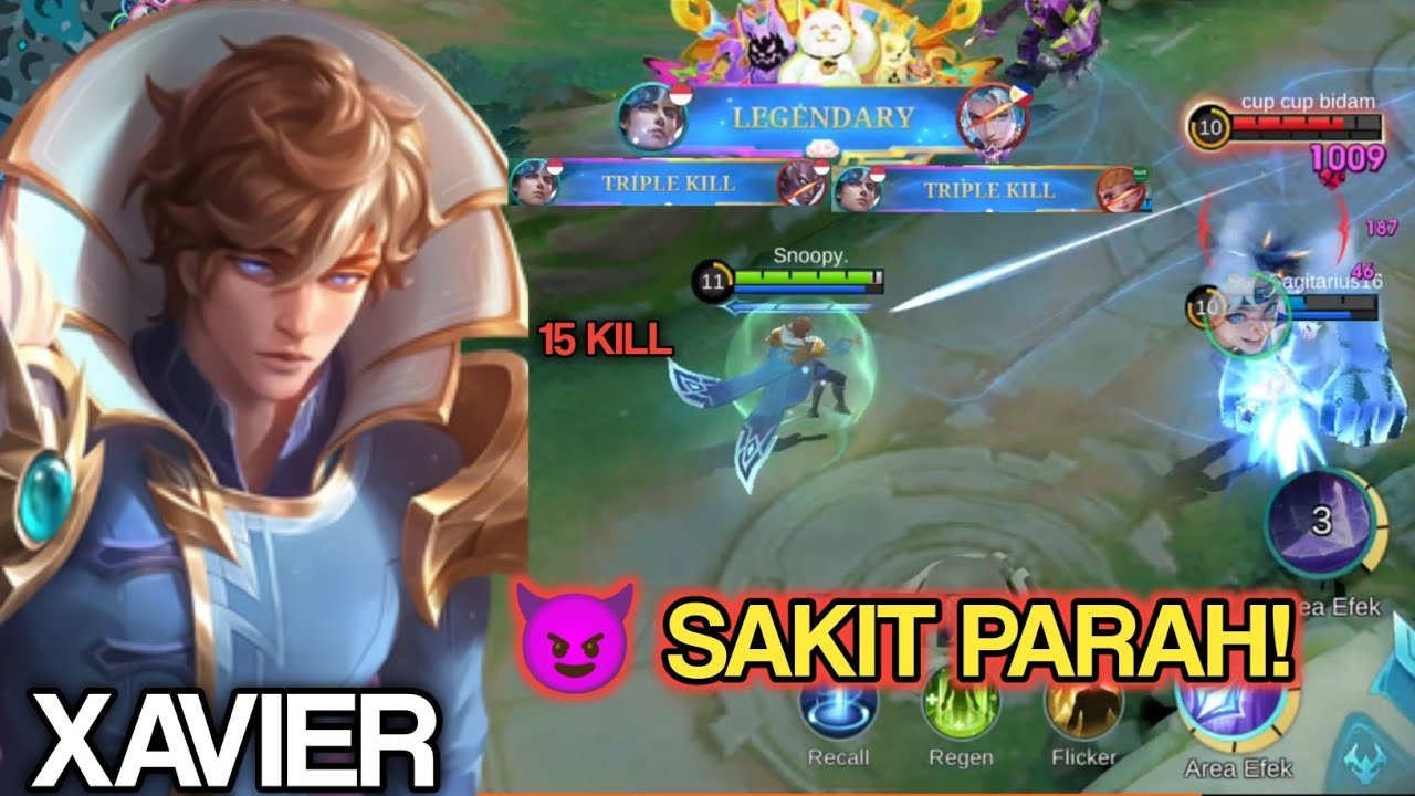 NGERI !!! INI DIA BUILD XAVIER TERSAKIT 2025, DAMAGENYA GILA BANGET 🔥 - MOBILE LEGENDS #mlbb 