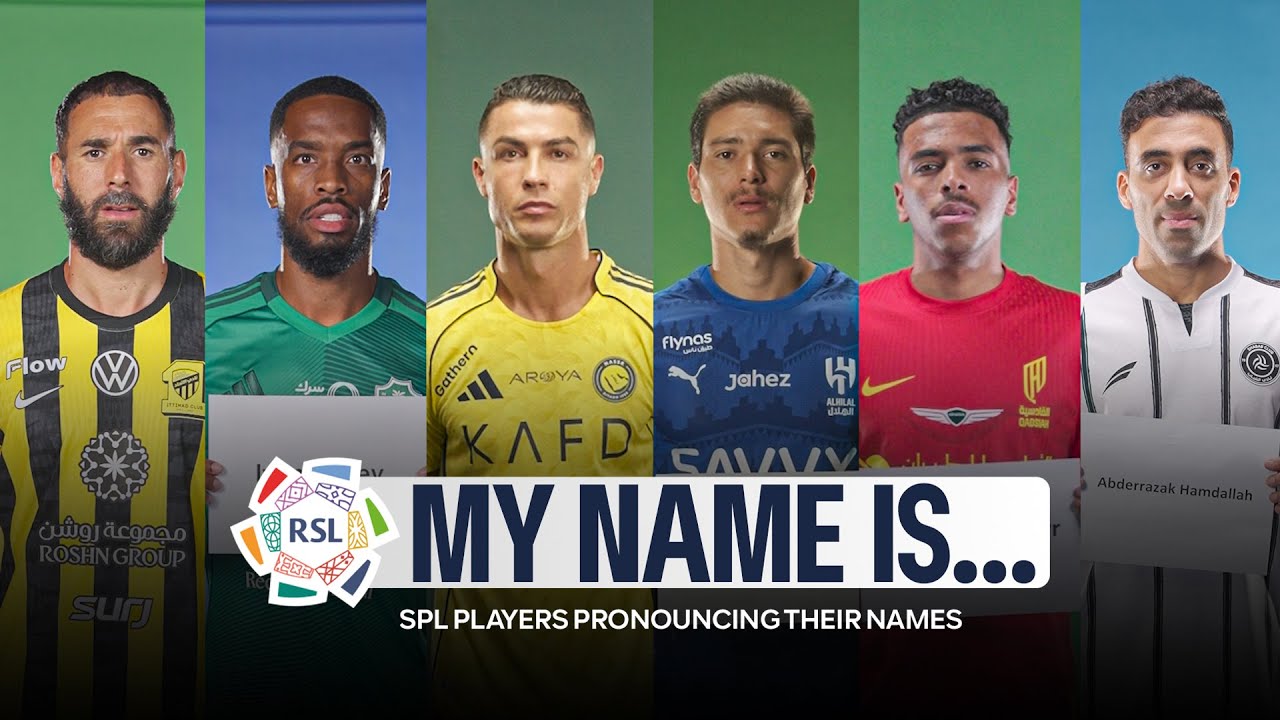 All Roshn Saudi League players pronounce their names in full 📹