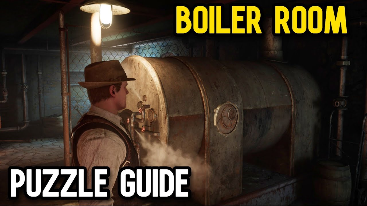 Alone in the Dark Boiler room Puzzle - Boiler broken plates locations